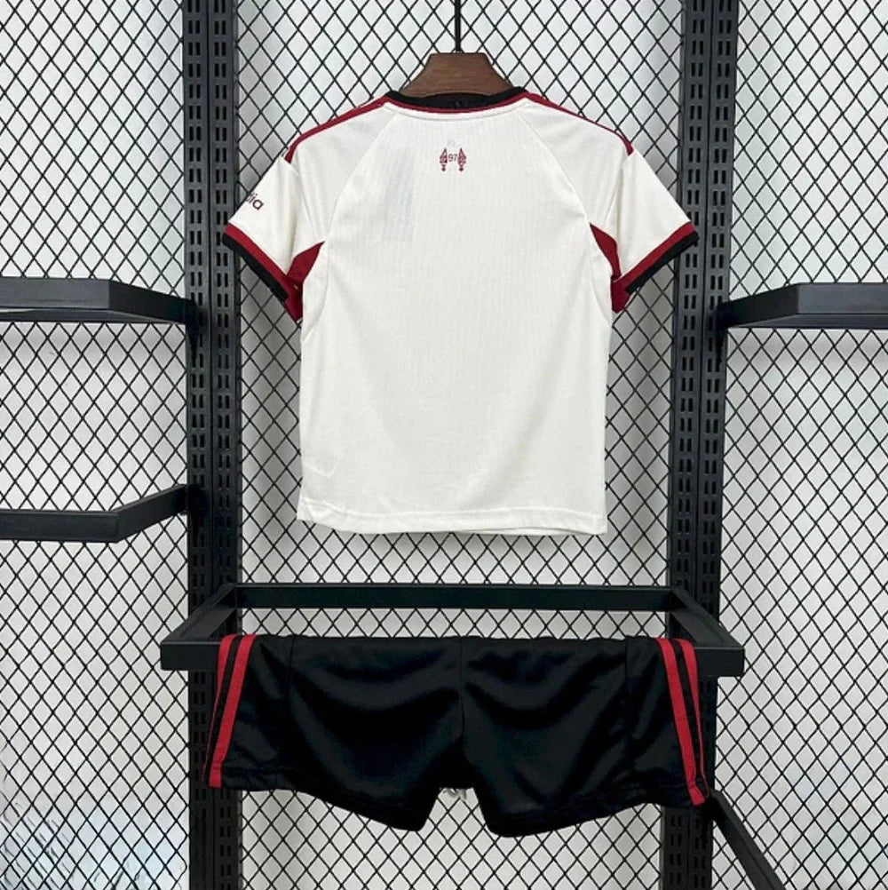 Kits Enfants Liverpool 2025/26 Extérieur