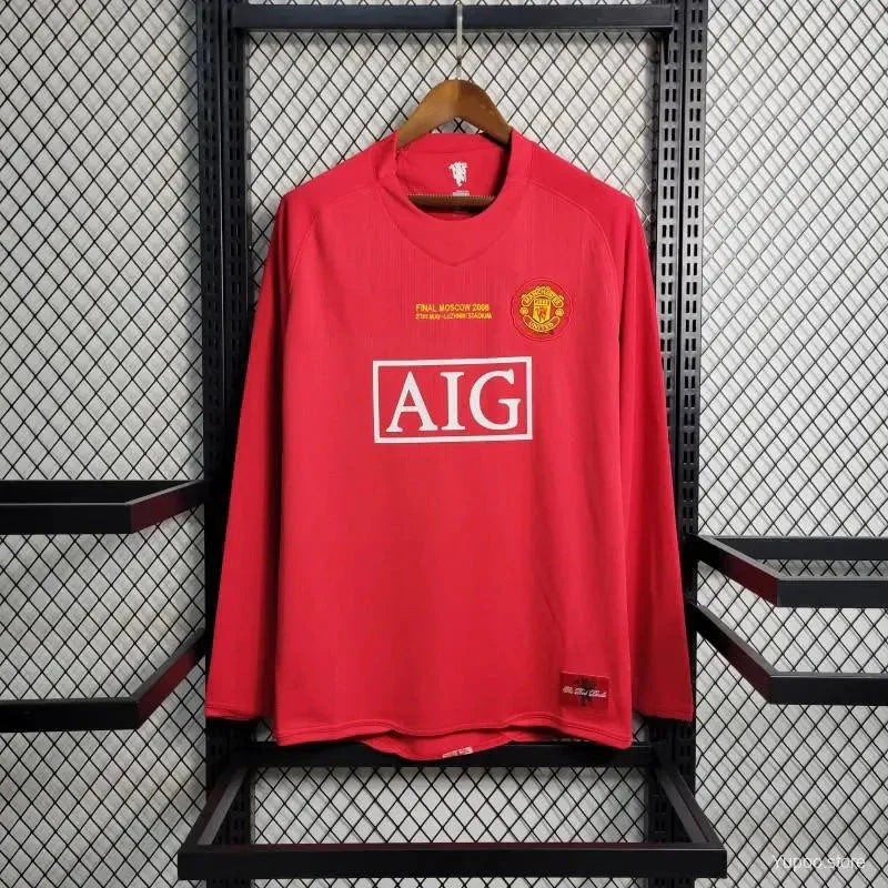 MANCHESTER UNITED - MAILLOT MANCHES LONGUES RETRO 2008