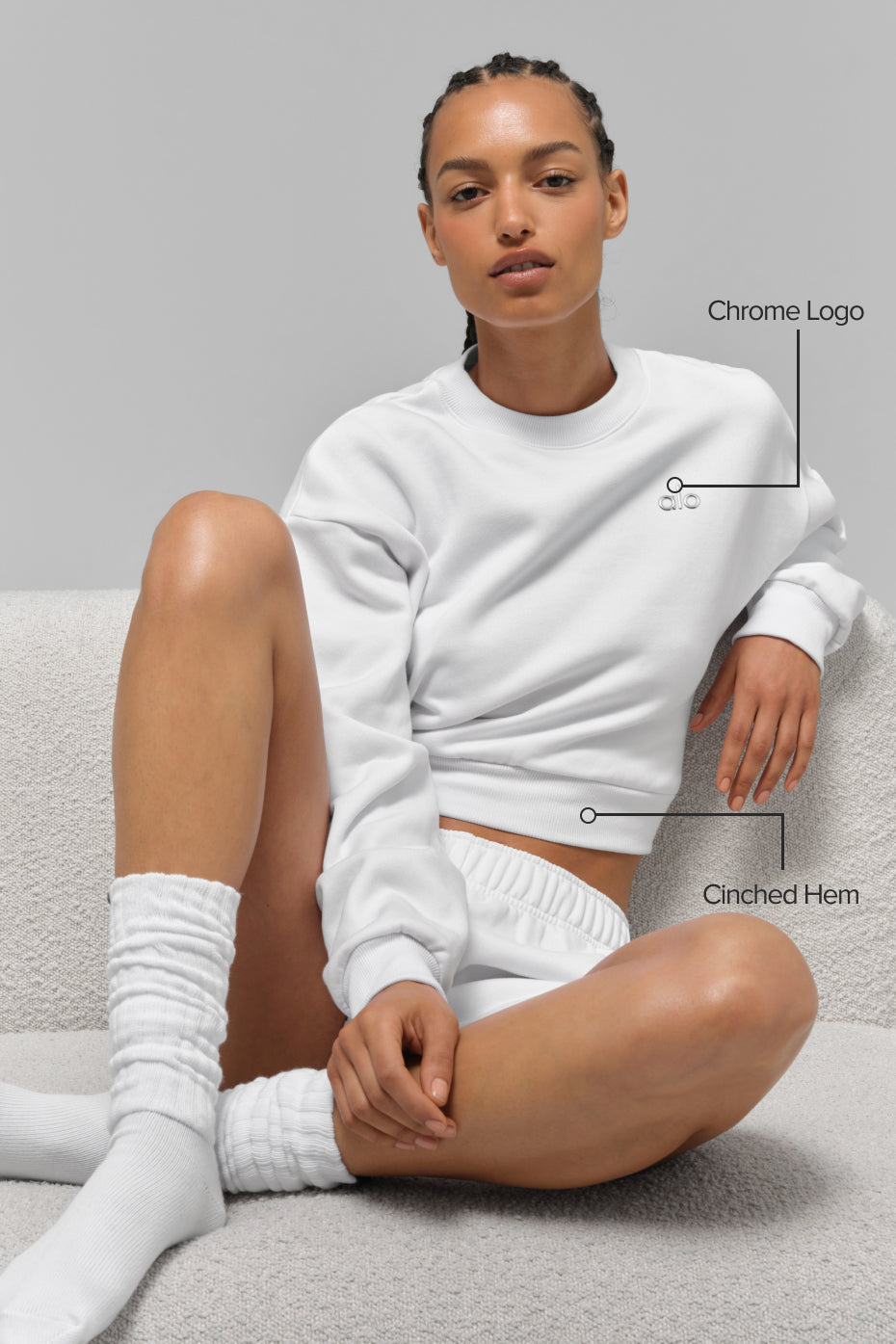 sweater Accolade Cropped Crew Neck "best-seller"
