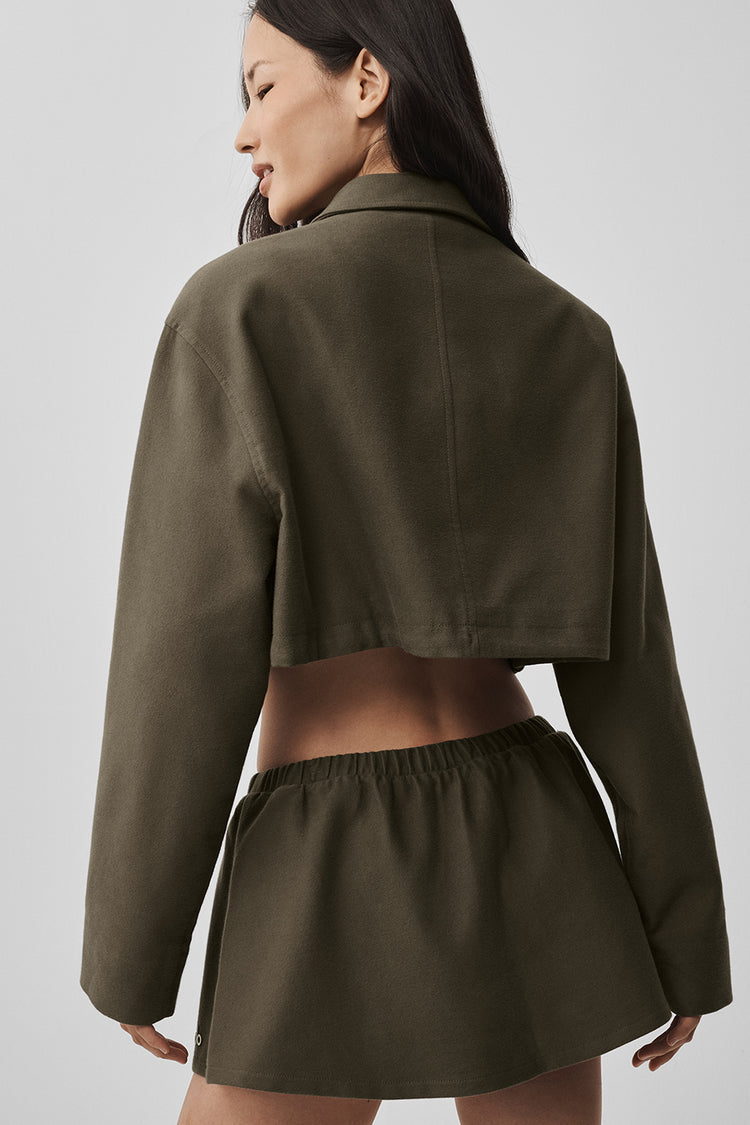 Cropped Fan Favorite Full Zip Jacket "new"