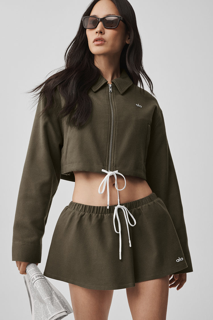 Cropped Fan Favorite Full Zip Jacket "new"