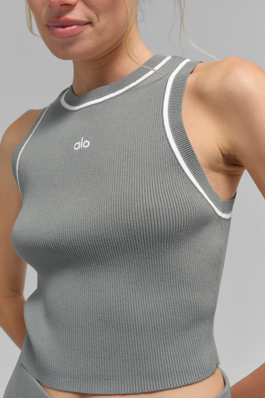 Tank Top ribbed Knit Highline Cropped  "new" "out of stock"