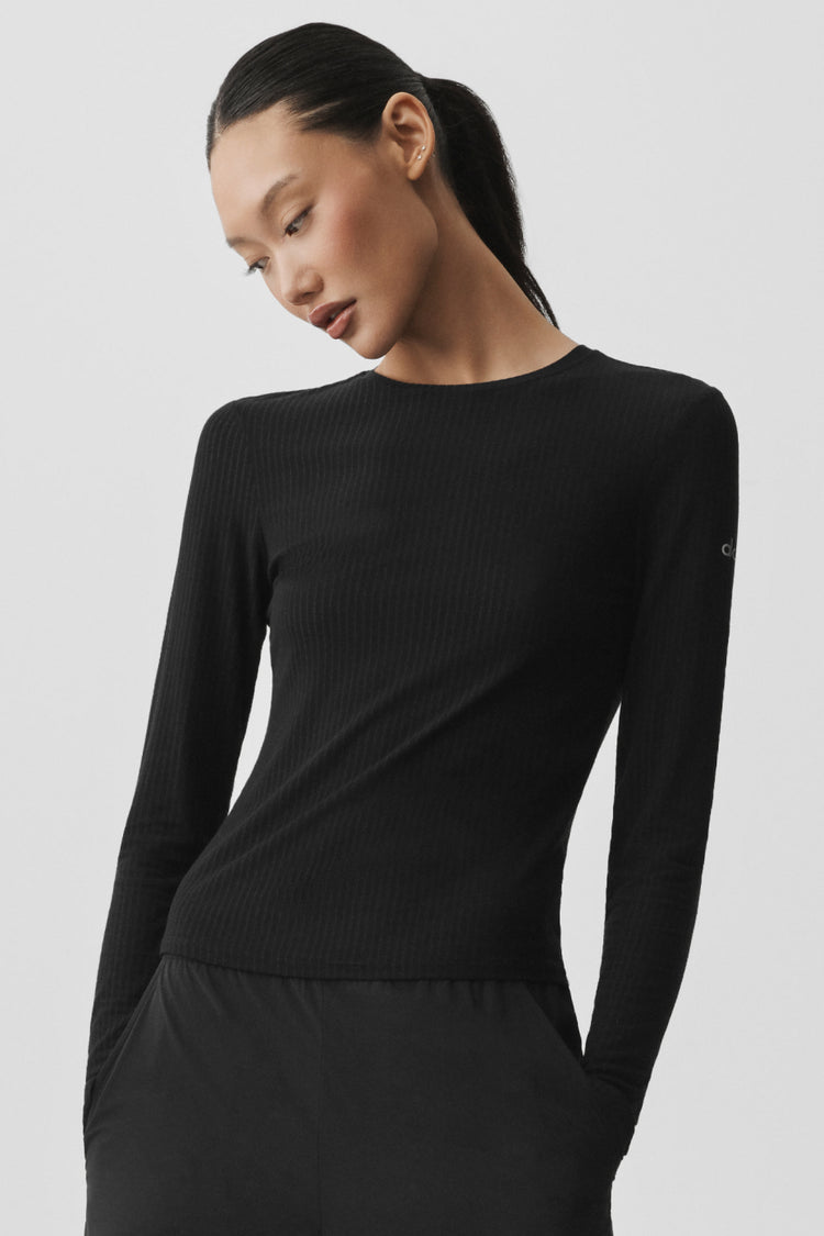 Ribbed Long Sleeve Shirt