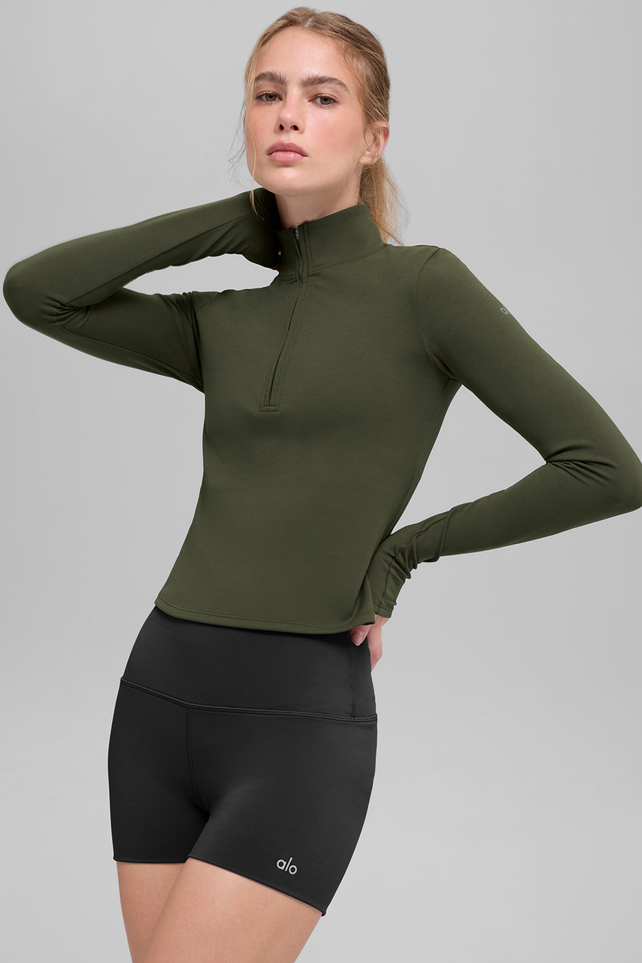 sweater ALO Softsculpt Precision 1/4 Zip Long Sleeve "OUT OF STOCK"