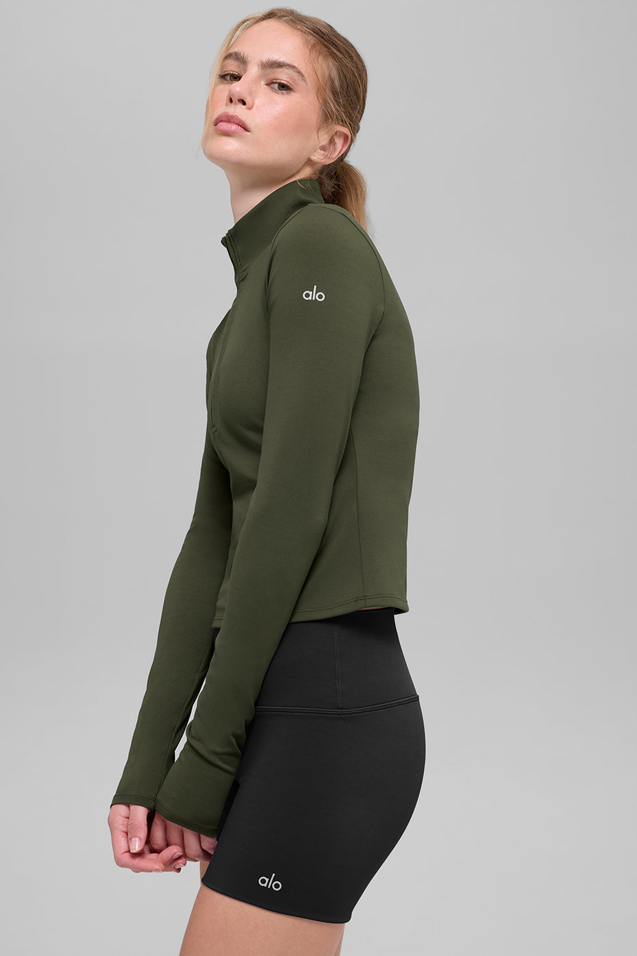sweater ALO Softsculpt Precision 1/4 Zip Long Sleeve "OUT OF STOCK"