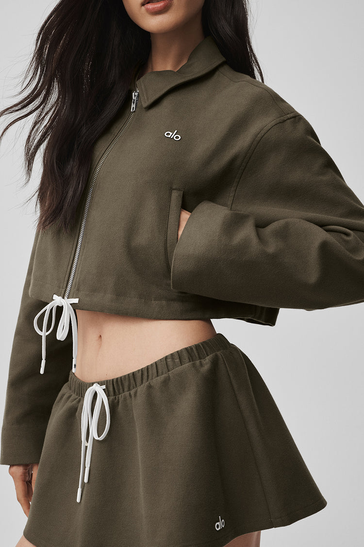 Cropped Fan Favorite Full Zip Jacket "new"