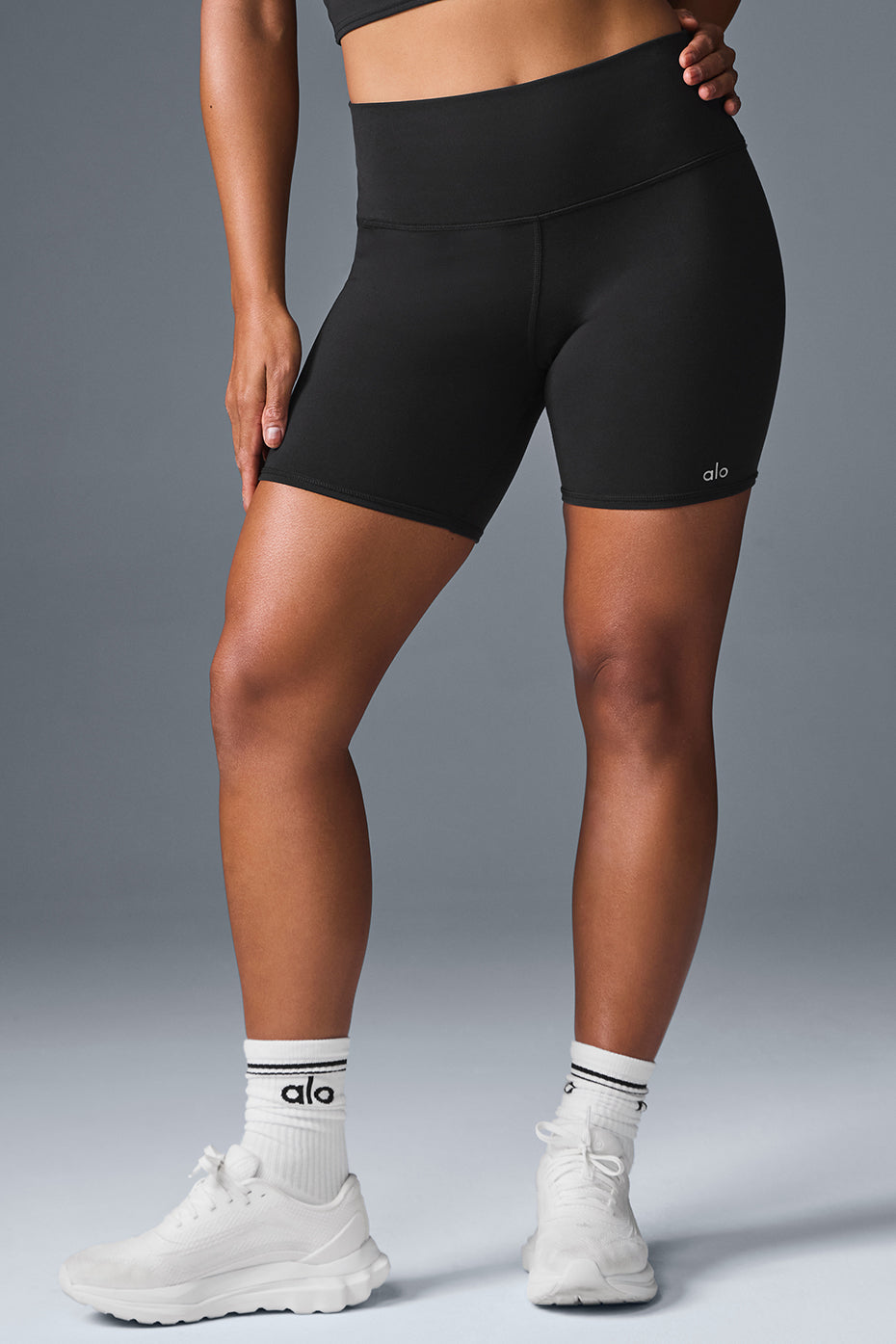 short biker  High-Waist Airbrush 5"