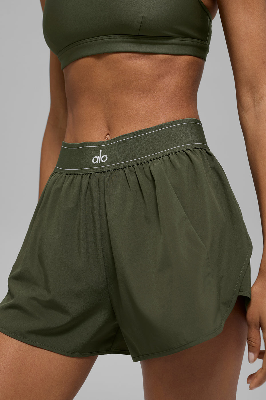 short Match Point  Olive Green